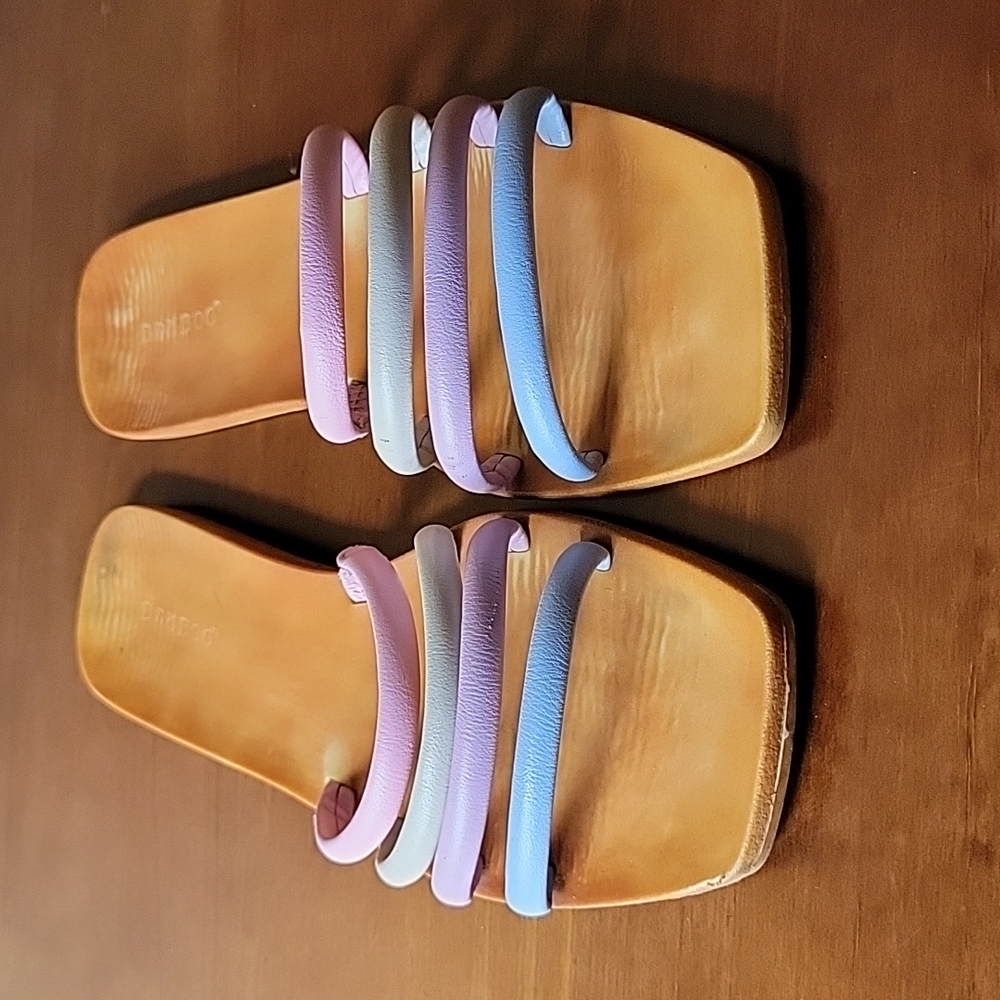 Bamboo colorful scrappy sandals